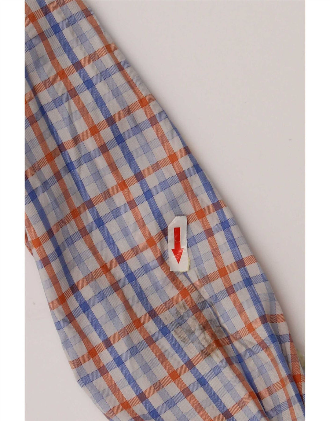 Chaps Mens Shirt Size 16 1/2 Large Blue Check Cotton