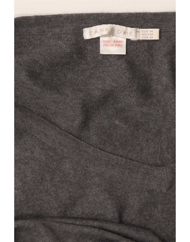 Zara Womens 3/4 Sleeve Jumper Dress UK 14 Medium Grey
