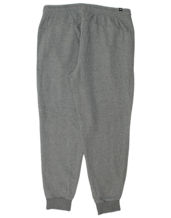 Puma Mens Tracksuit Trousers Joggers XL  Grey Cotton