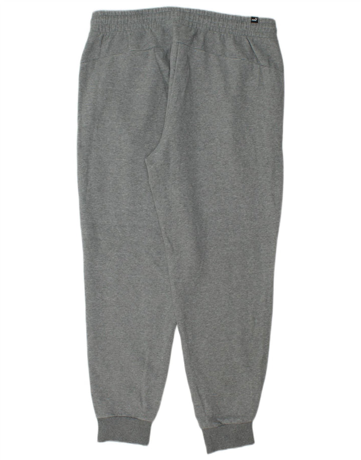 Puma Mens Tracksuit Trousers Joggers XL  Grey Cotton