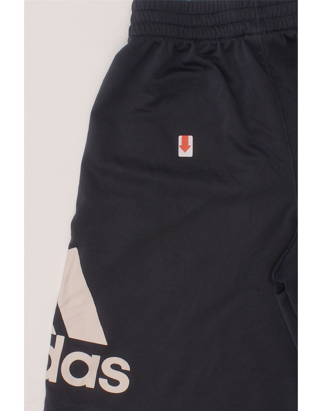 ADIDAS Boys Graphic Sport Shorts 7-8 Years  Grey Polyester Vintage Adidas and Second-Hand Adidas from Messina Hembry 
