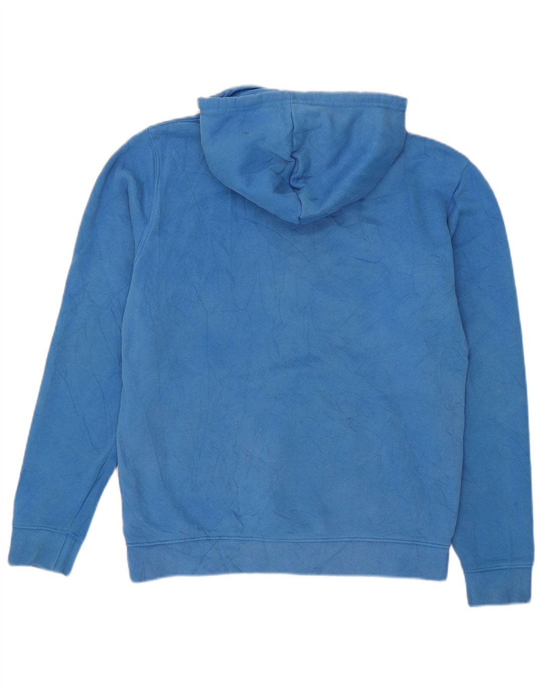 Adidas Mens Hoodie Jumper Medium Blue Cotton