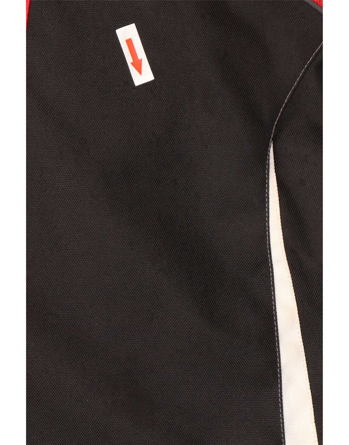 Wintex Mens Motorstyle Graphic Racer Jacket UK 38 Medium Black Colourblock