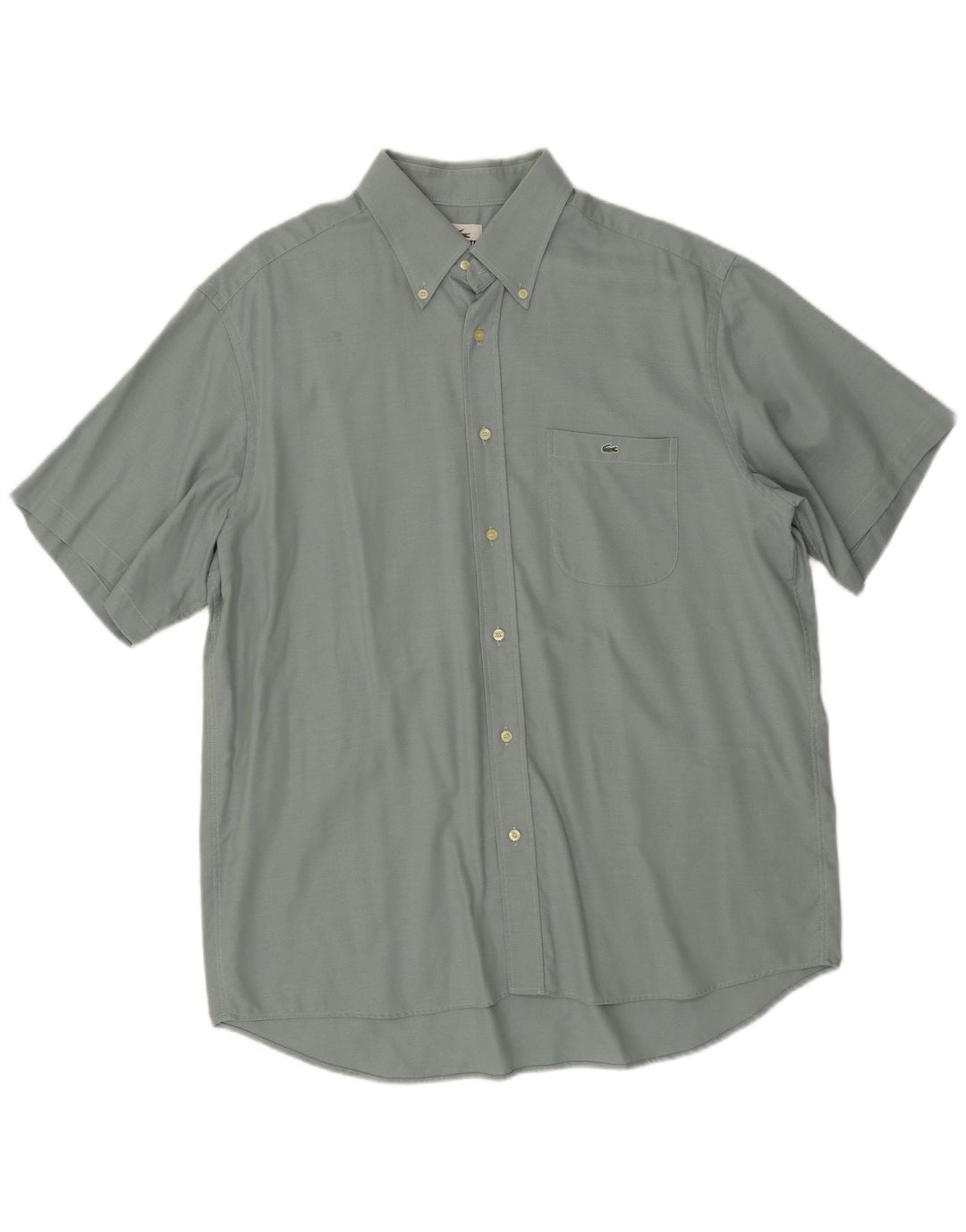 Lacoste Mens Short Sleeve Shirt Size 45 XL Green
