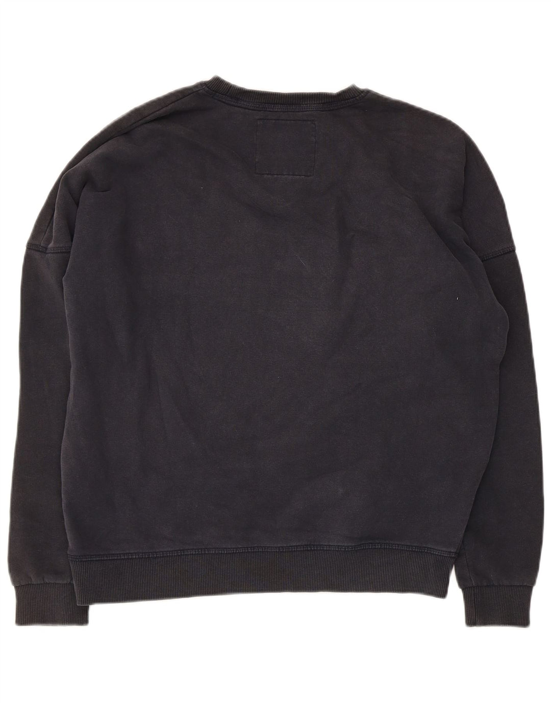 Superdry Mens Graphic Oversized Sweatshirt Jumper UK 8 Small Grey Cotton