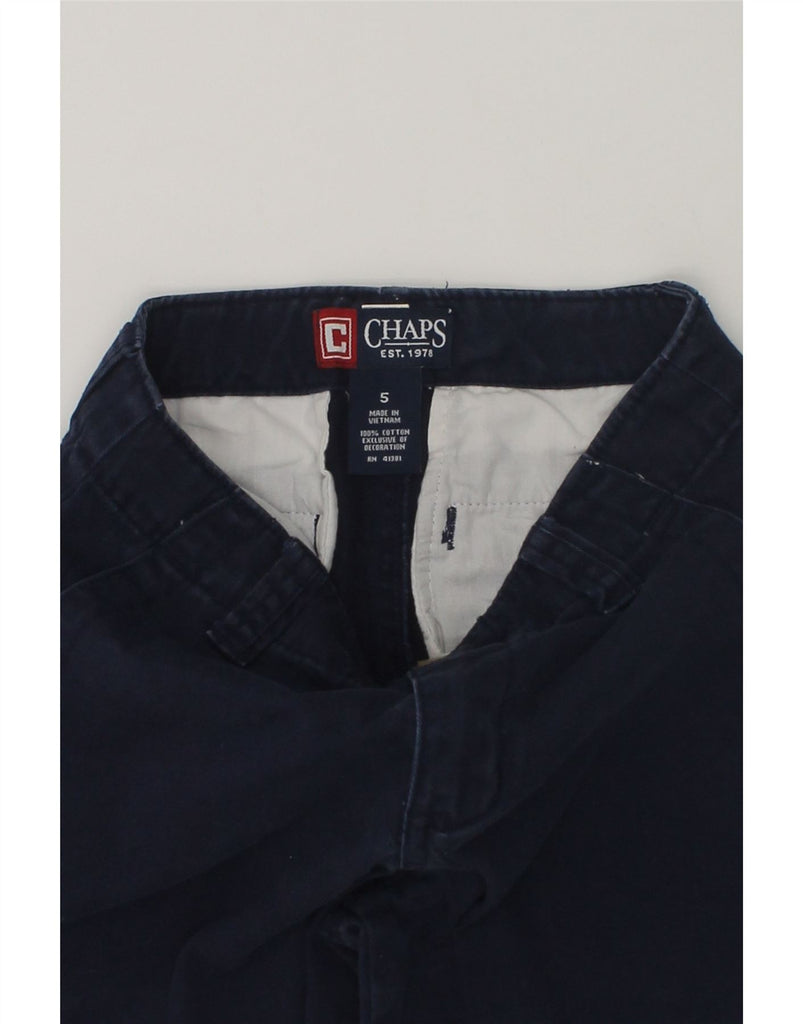 CHAPS Boys Chino Shorts 4-5 Years W20  Navy Blue Cotton | Vintage Chaps | Thrift | Second-Hand Chaps | Used Clothing | Messina Hembry 