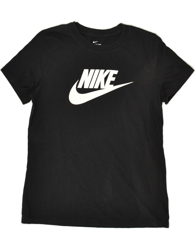 NIKE Womens Graphic T-Shirt Top UK 12 Medium Black Cotton Vintage Nike and Second-Hand Nike from Messina Hembry 