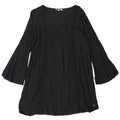 ROXY Womens Long Sleeve A-Line Dress UK 10 Small Black Cotton