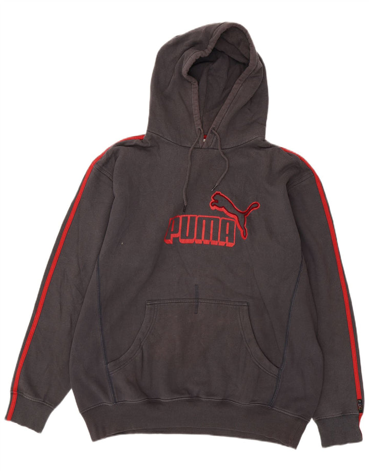 PUMA Mens Graphic Hoodie Jumper 2XL Grey