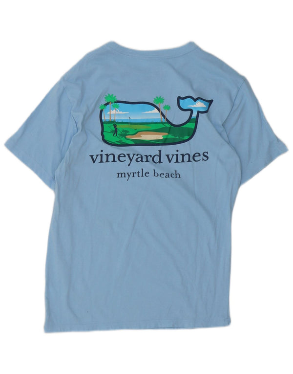 Vineyard Vines Mens Graphic T-Shirt Top XS Blue Cotton