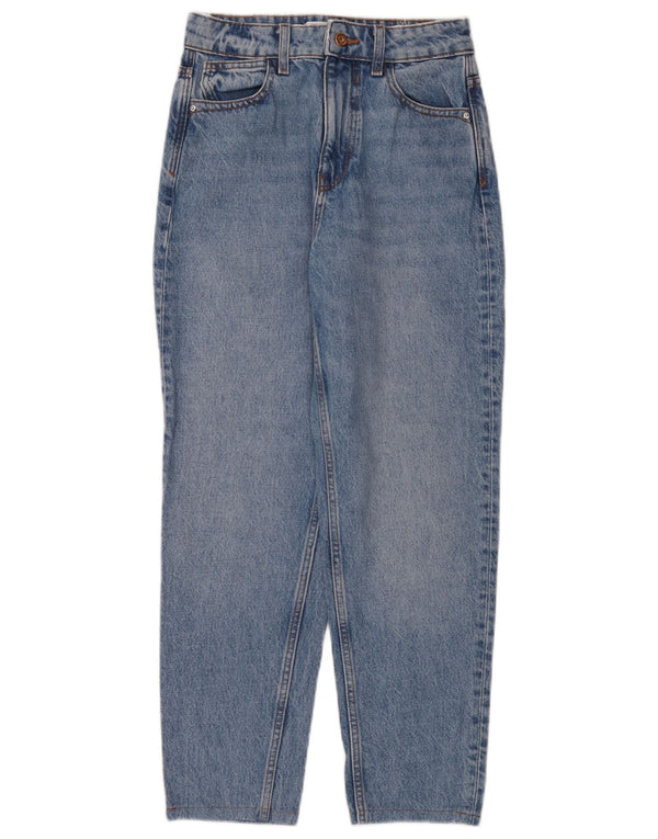 Zara Womens Tapered Jeans EU 34 XS W24 L26 Blue Cotton