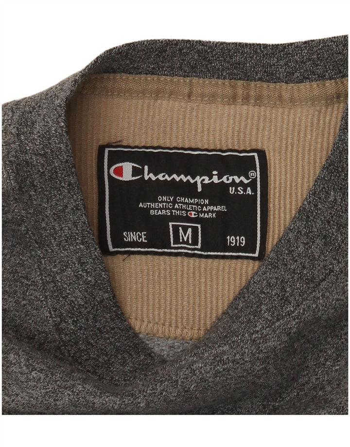 Champion Mens Sweatshirt Jumper Medium Grey Flecked