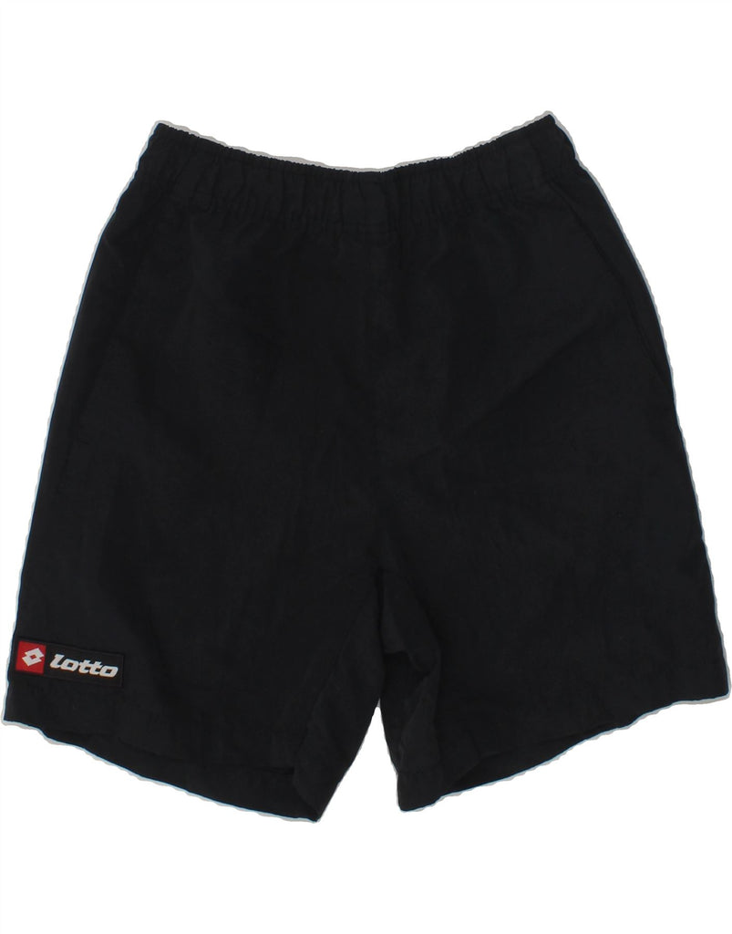 LOTTO Boys Sport Shorts 7-8 Years XS  Black Polyester | Vintage Lotto | Thrift | Second-Hand Lotto | Used Clothing | Messina Hembry 