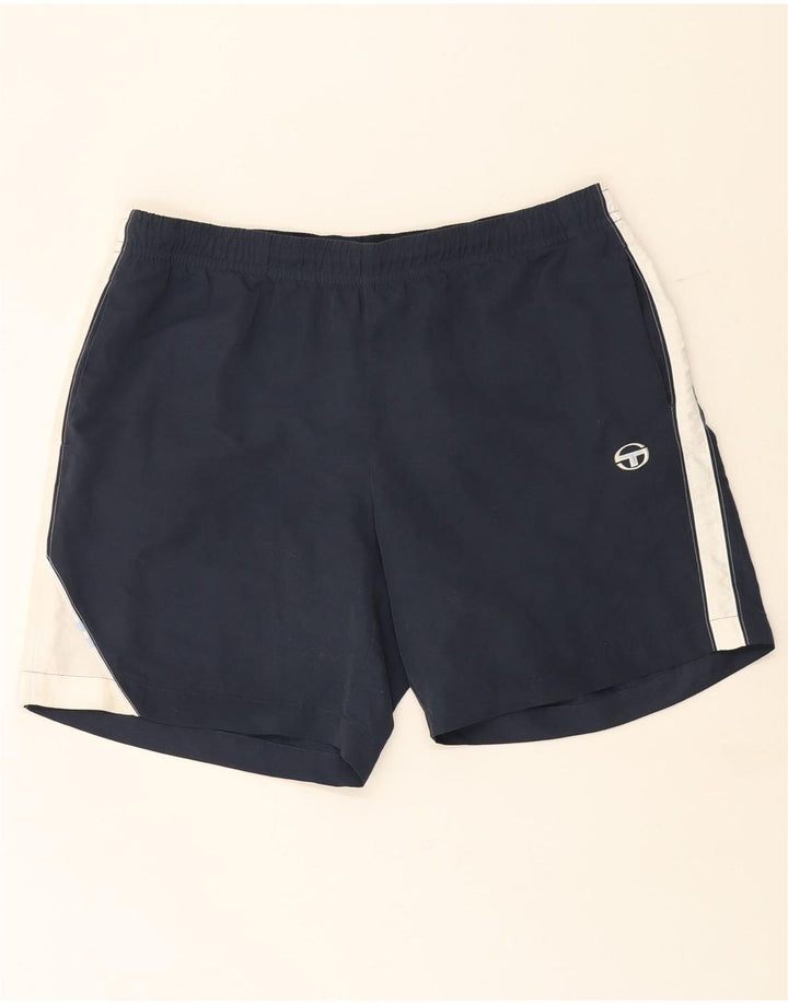 Sergio Tacchini Mens Sport Shorts 2XL  Navy Blue Colourblock Polyester