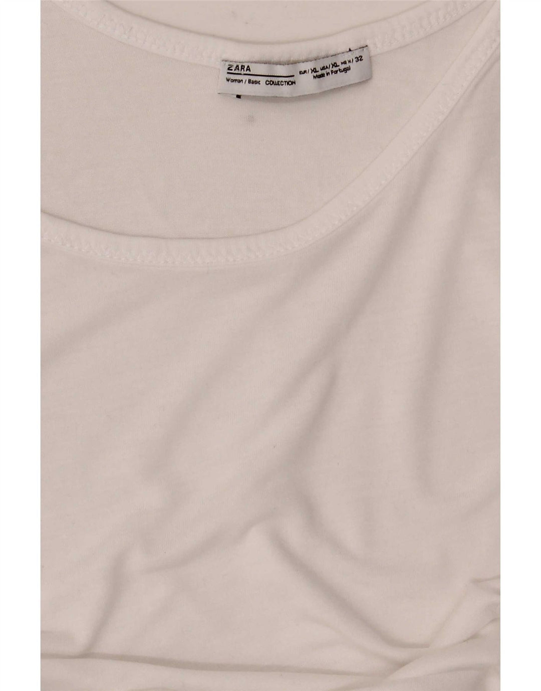Zara Womens Vest Top UK 18 XL White