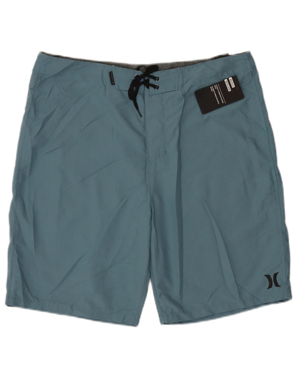 Hurley Mens Swimming Shorts Large  Blue Polyester