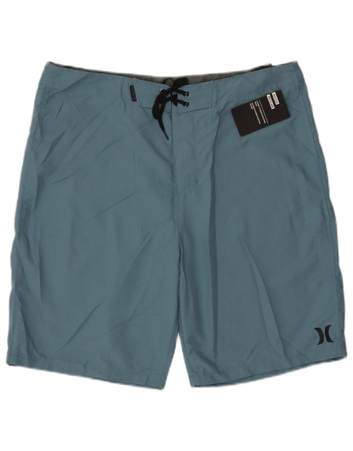Hurley Mens Swimming Shorts Large  Blue Polyester