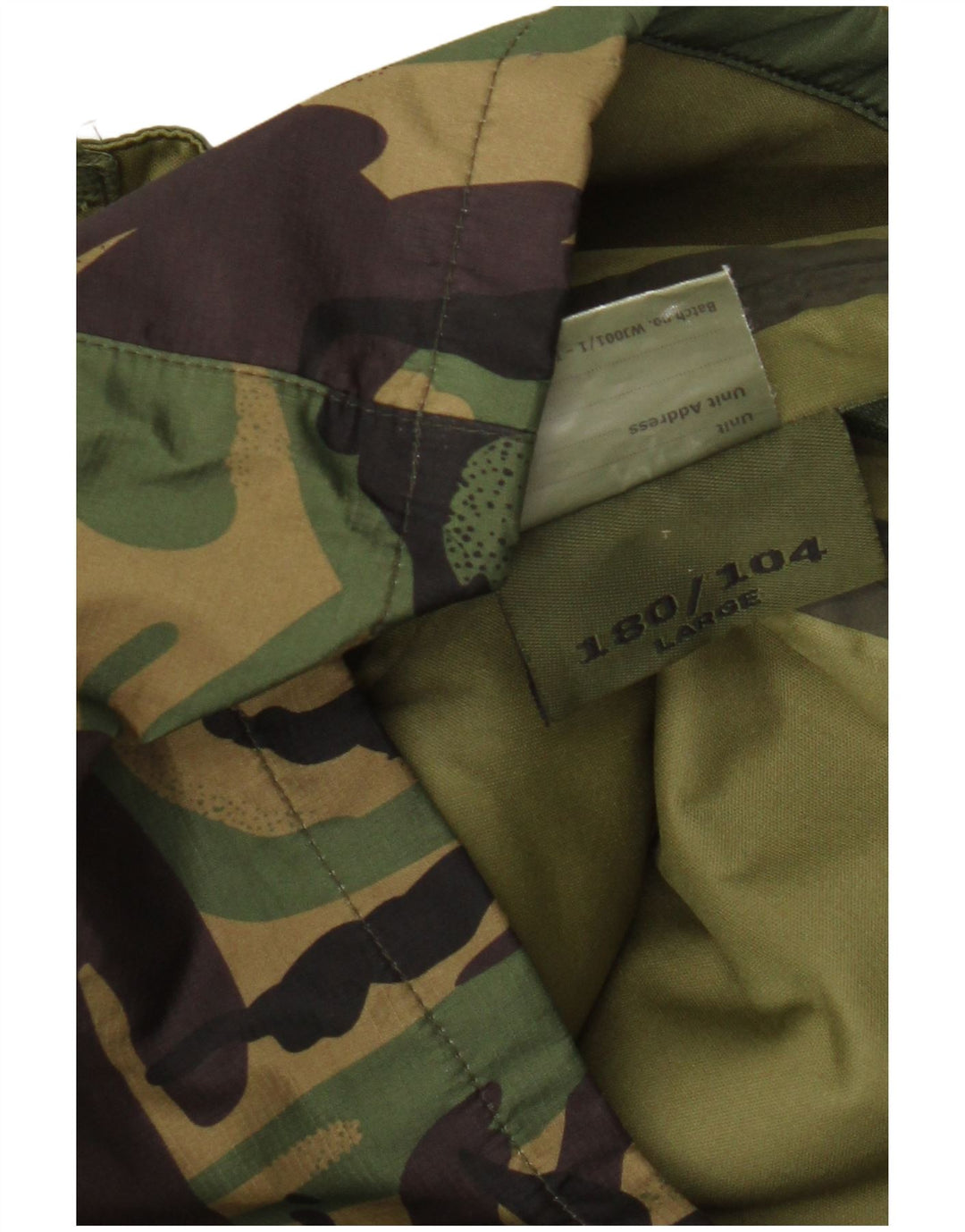 Vintage Mens Hooded Utility Jacket UK 40 Large Green Camouflage Polyester