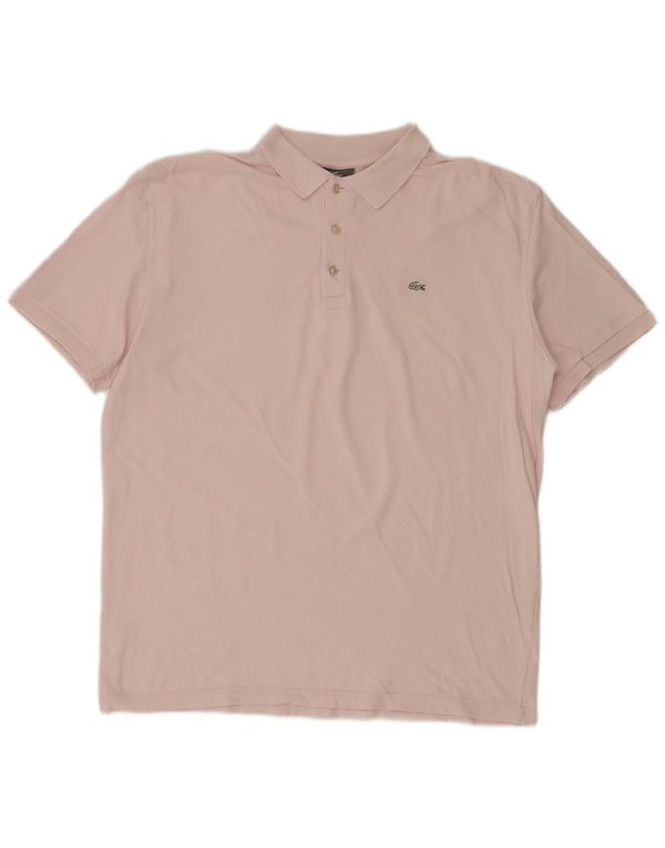 LACOSTE Mens Polo Shirt Size 8 3XL Pink