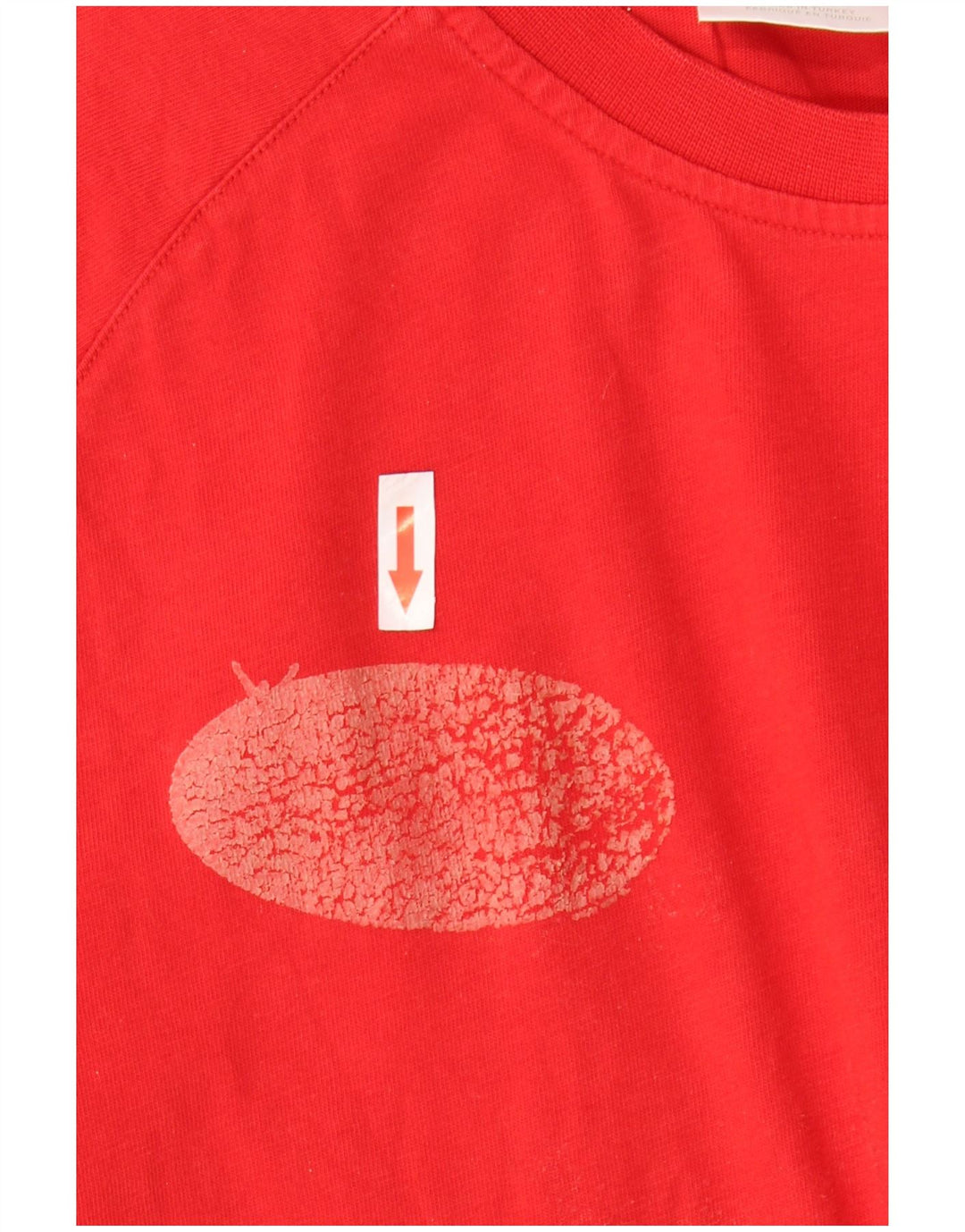 Adidas Mens T-Shirt Top Small Red Cotton