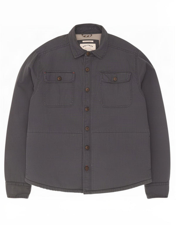 Fat Face Mens Sherpa Regular Fit Utility Jacket UK 40 Large Navy Blue