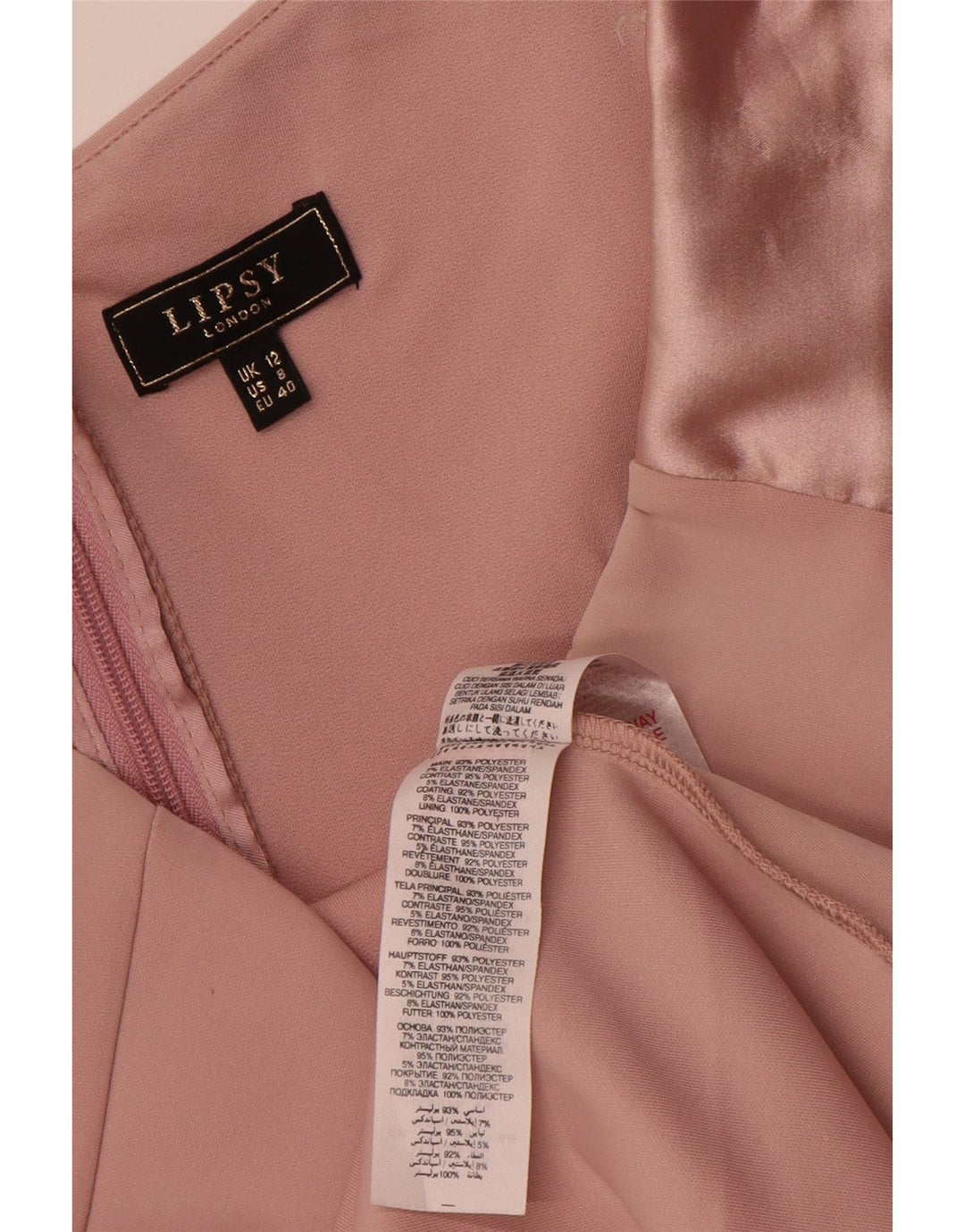 Lipsy Womens Ruffle Front Off Shoulder Dress UK 12 Medium Pink Polyester