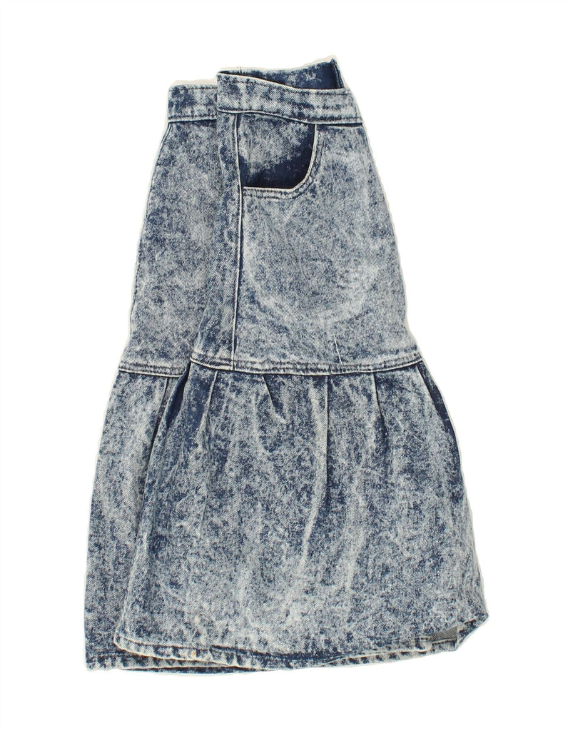 VINTAGE Womens High Waist Denim A-Line Skirt W26 Small Blue Vintage Vintage and Second-Hand Vintage from Messina Hembry 