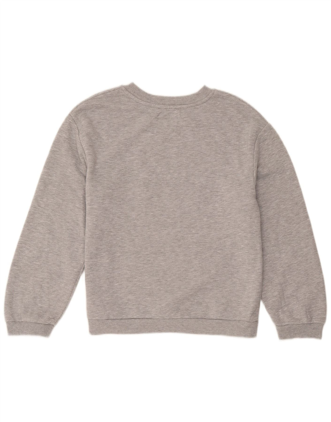 Zara Womens Graphic Sweatshirt Jumper UK 10 Small Grey Flecked
