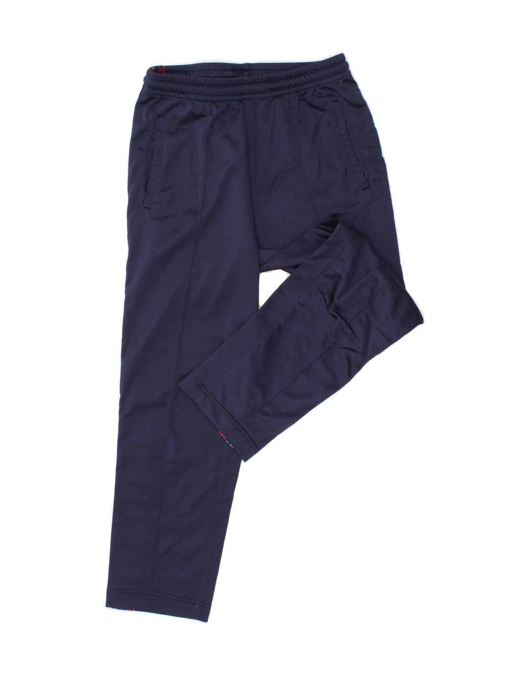 ASICS Mens Graphic Tracksuit Trousers IT 46 Small Navy Blue Polyamide Vintage Asics and Second-Hand Asics from Messina Hembry 