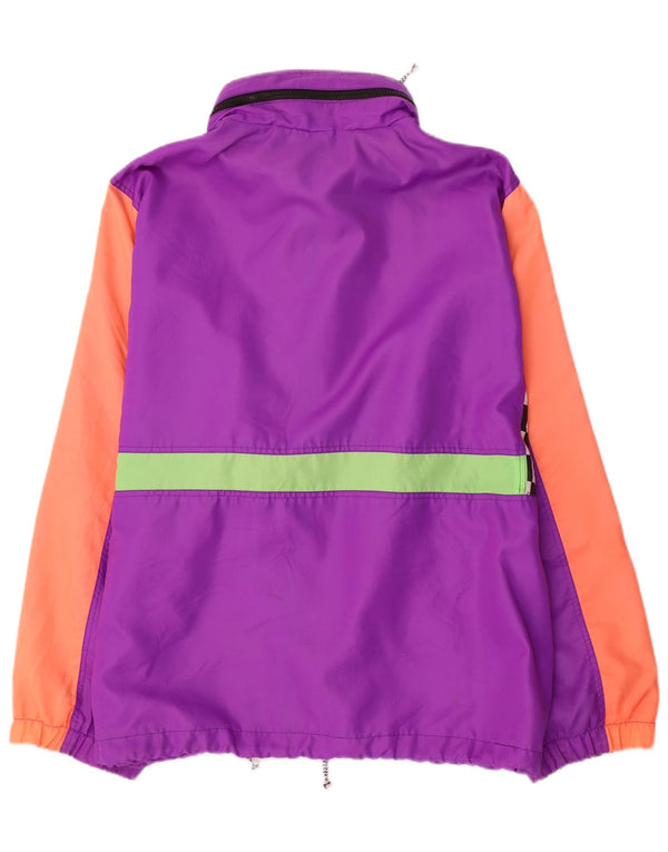 Brugi Mens Rain Jacket UK 44 2XL Purple Colourblock Polyester