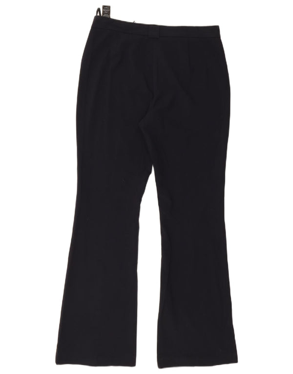 Marks & Spencer Womens Casual Trousers UK 10 Small W32 L28 Navy Blue