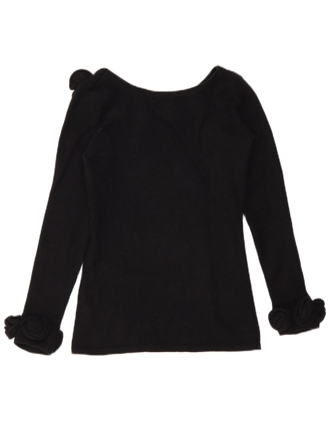 Alba Moda Womens Boat Neck Jumper Sweater UK 10 Small  Black New Wool