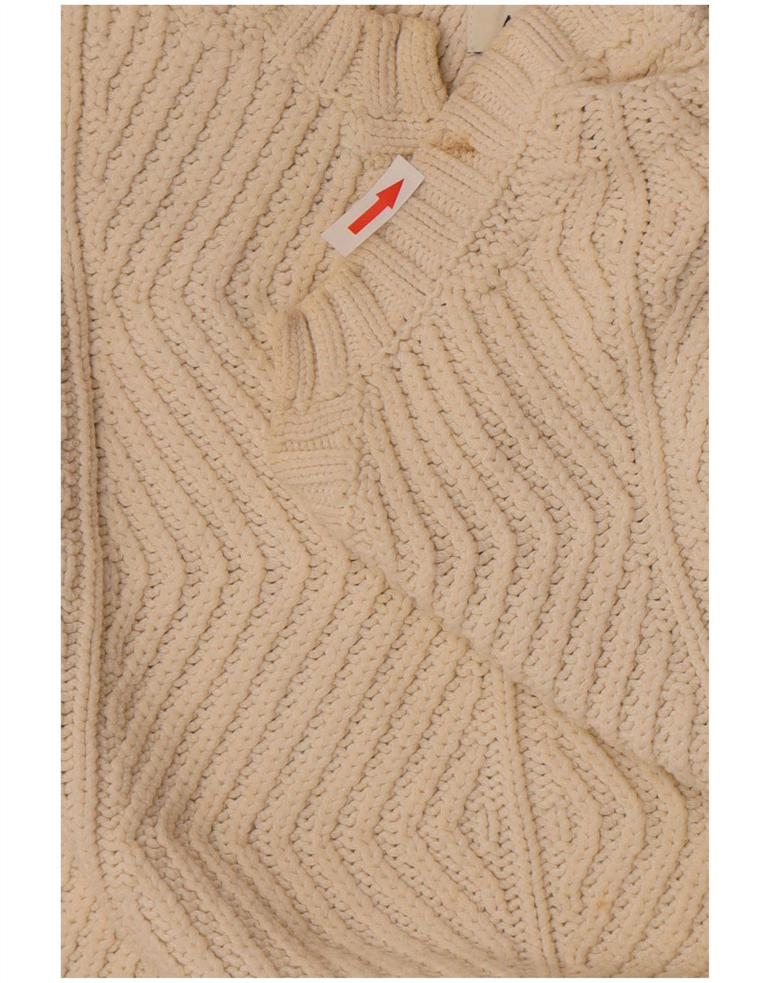 Marks & Spencer Womens V-Neck Jumper Sweater UK 10 Small Off White