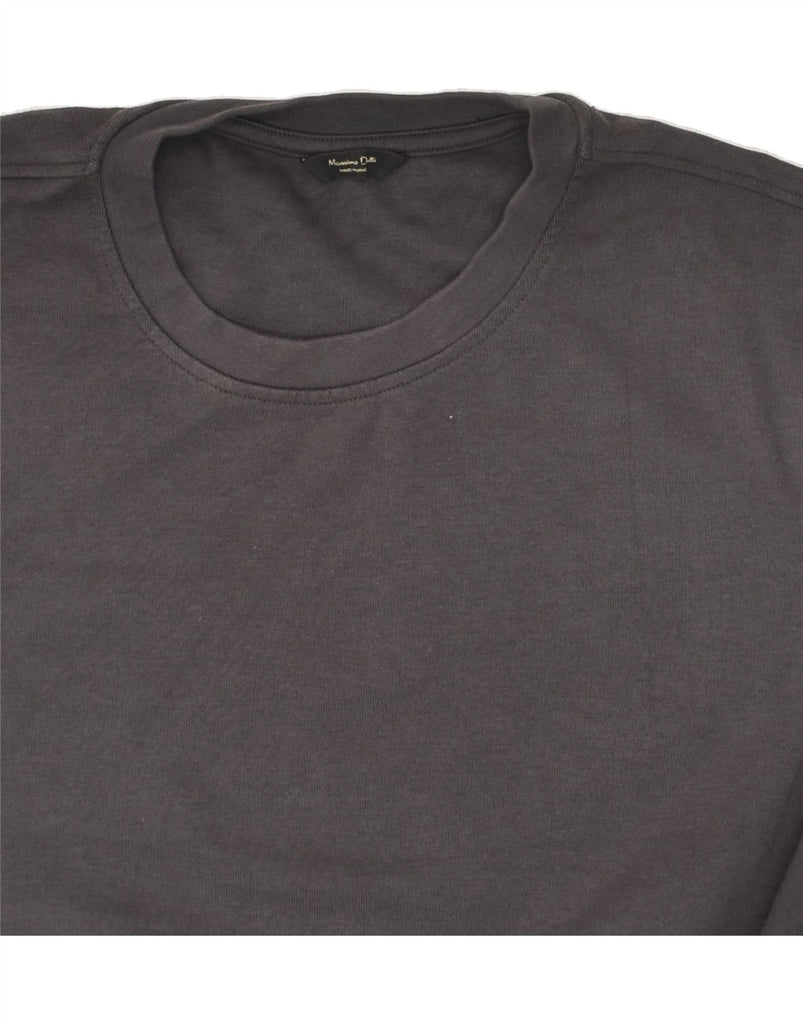 MASSIMO DUTTI Mens Sweatshirt Jumper Large Grey Cotton | Vintage Massimo Dutti | Thrift | Second-Hand Massimo Dutti | Used Clothing | Messina Hembry 