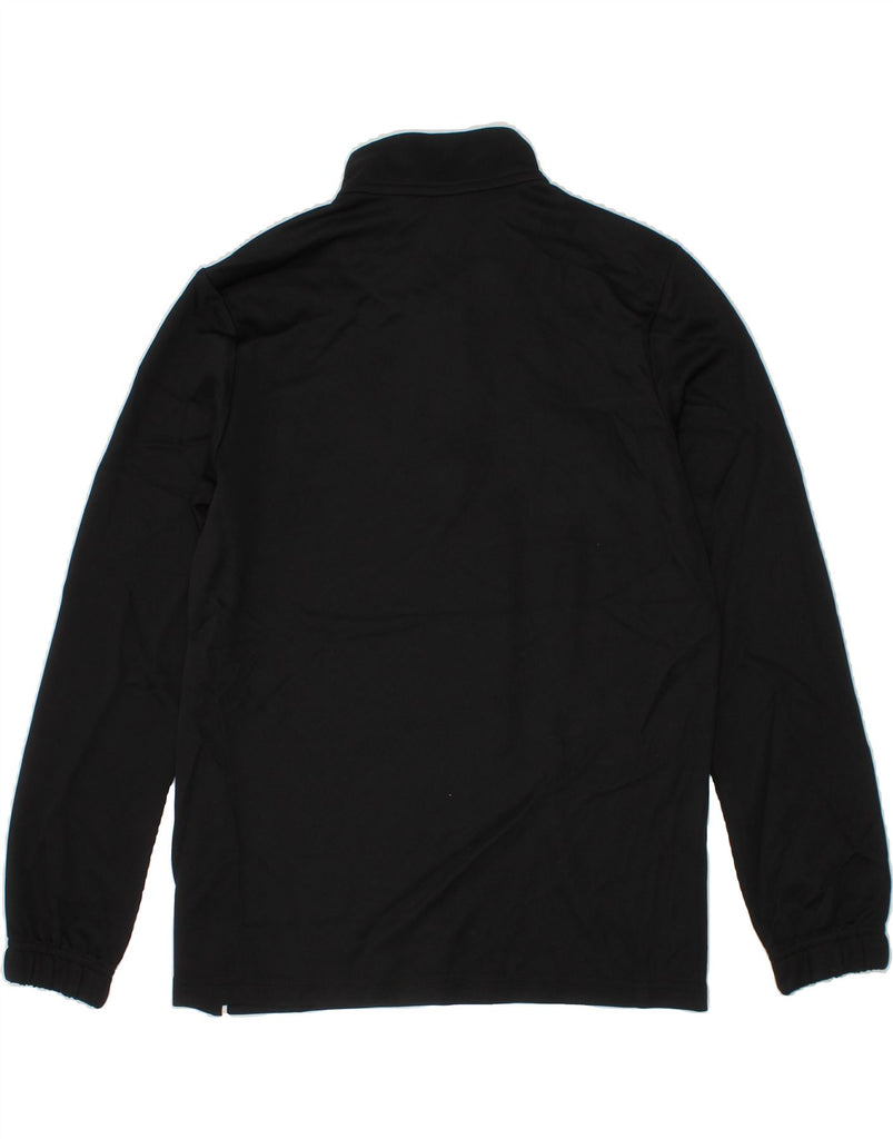 ADIDAS Boys Climalite Zip Neck Pullover Tracksuit Top 9-10 Years Black Vintage Adidas and Second-Hand Adidas from Messina Hembry 