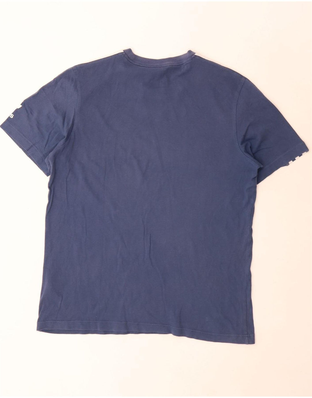 Adidas Mens T-Shirt Top Medium Blue Cotton