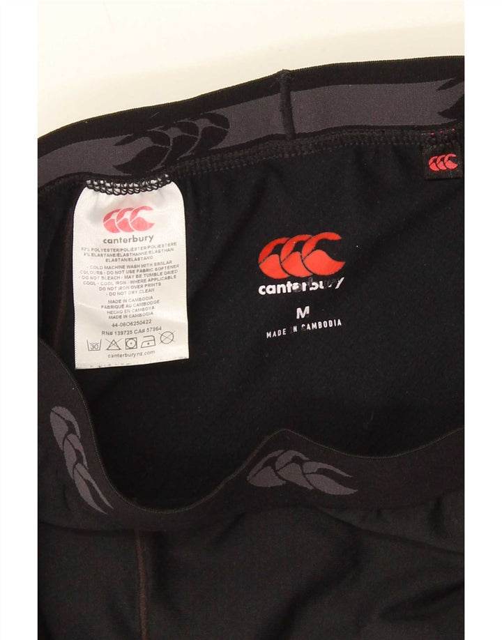 Canterbury Mens Graphic Leggings Medium Black Polyester