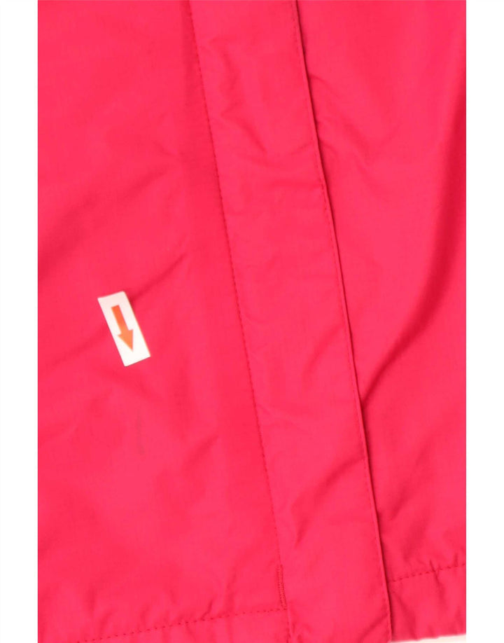 Columbia Womens Hooded Rain Jacket UK 10 Small Pink Nylon