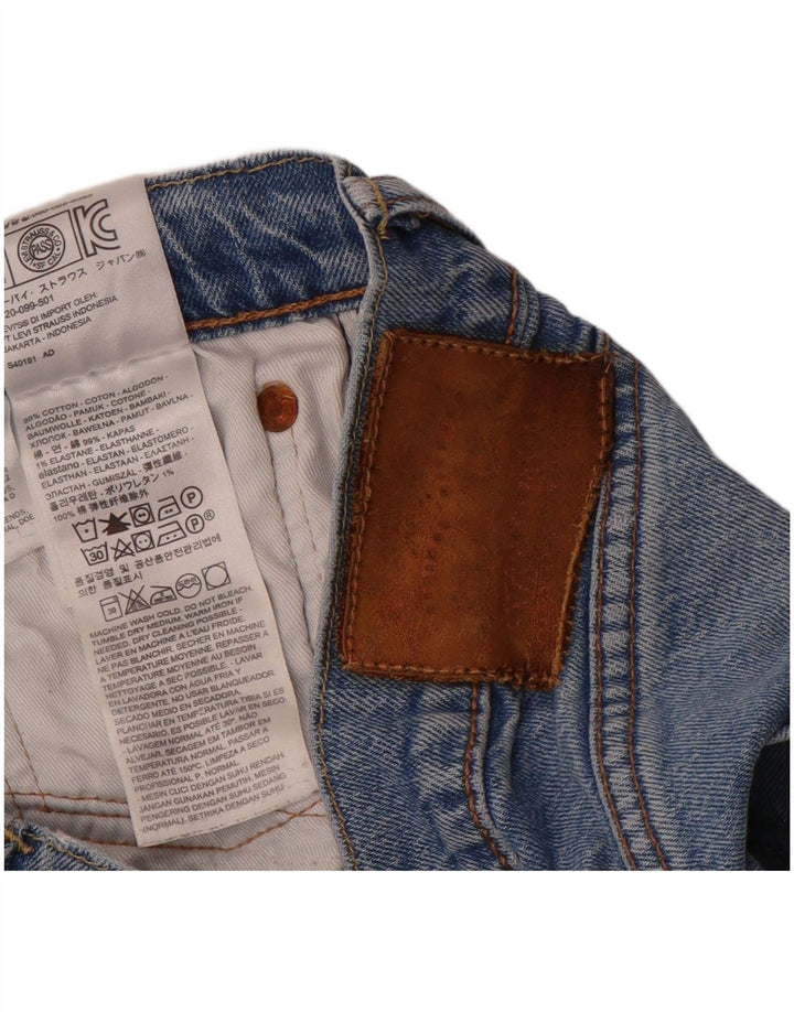 Levi's Womens Slim Jeans W33 L32 Blue Cotton