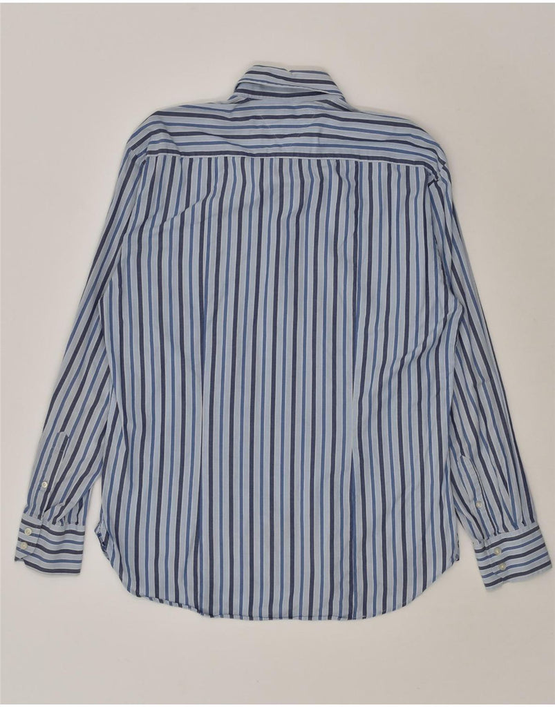 TOMMY HILFIGER Mens Shirt Large Blue Striped Cotton | Vintage Tommy Hilfiger | Thrift | Second-Hand Tommy Hilfiger | Used Clothing | Messina Hembry 