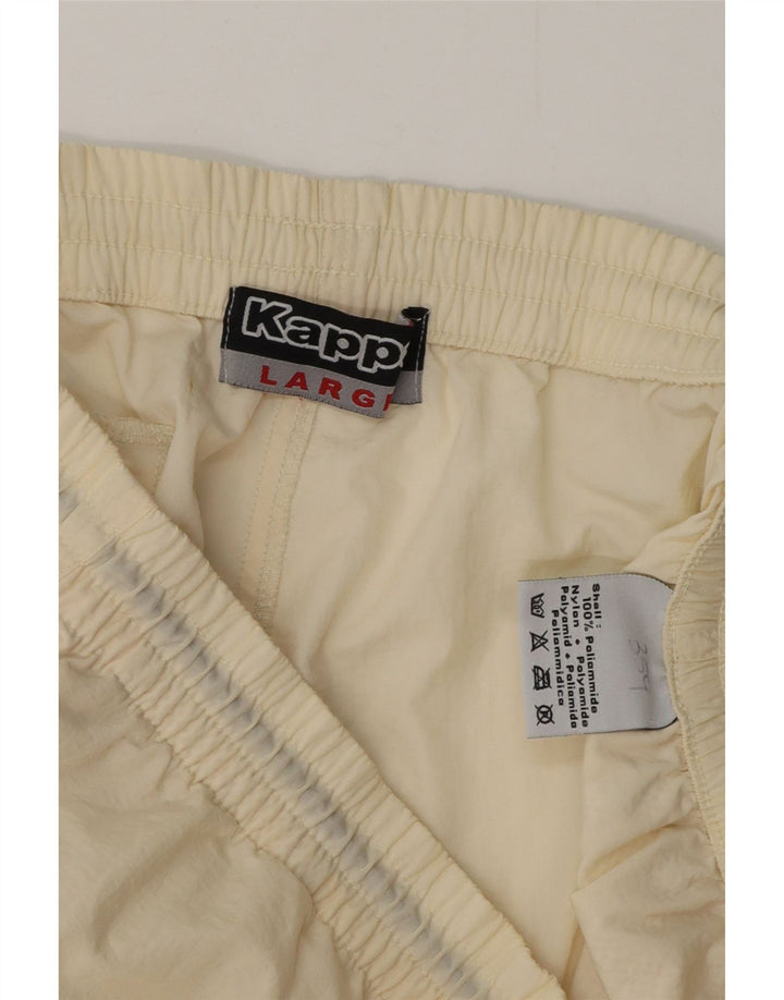 KAPPA Mens Swimming Shorts Large Off White Polyamide