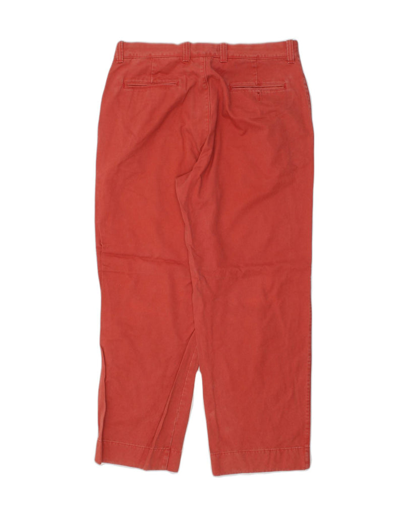 J. CREW Mens Tapered Chino Trousers W34 L30 Red | Vintage J. Crew | Thrift | Second-Hand J. Crew | Used Clothing | Messina Hembry 