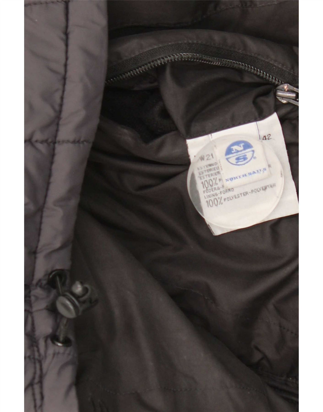 North Sails Mens Hooded Reversible Padded Jacket UK 36 Small Black