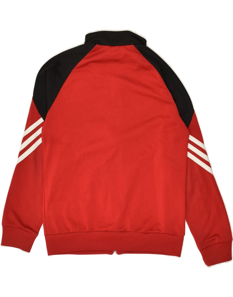 ADIDAS Boys Tracksuit Top Jacket 9-10 Years Medium  Red Colourblock | Vintage Adidas | Thrift | Second-Hand Adidas | Used Clothing | Messina Hembry 