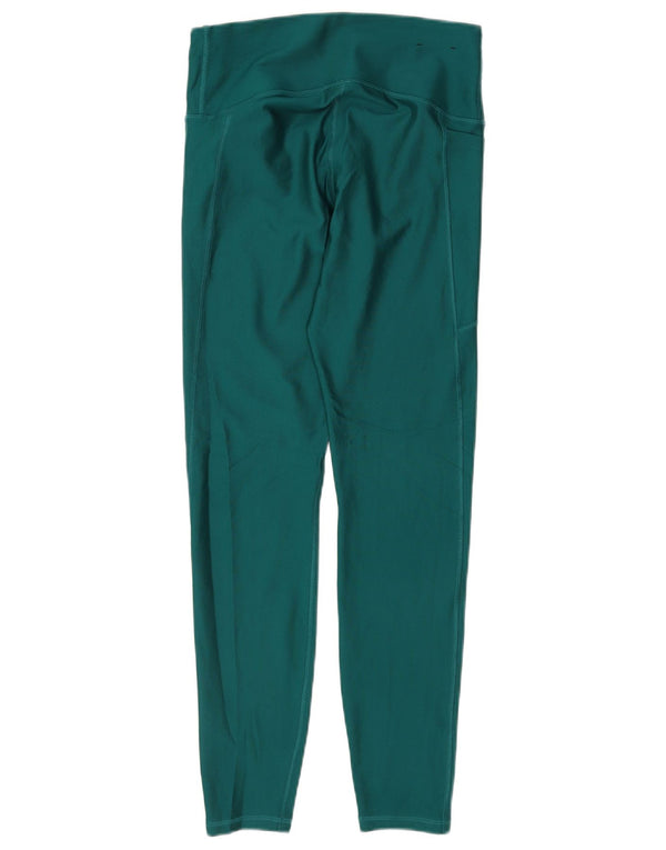 UNDER ARMOUR Womens Leggings UK 12 Medium  Green Polyester