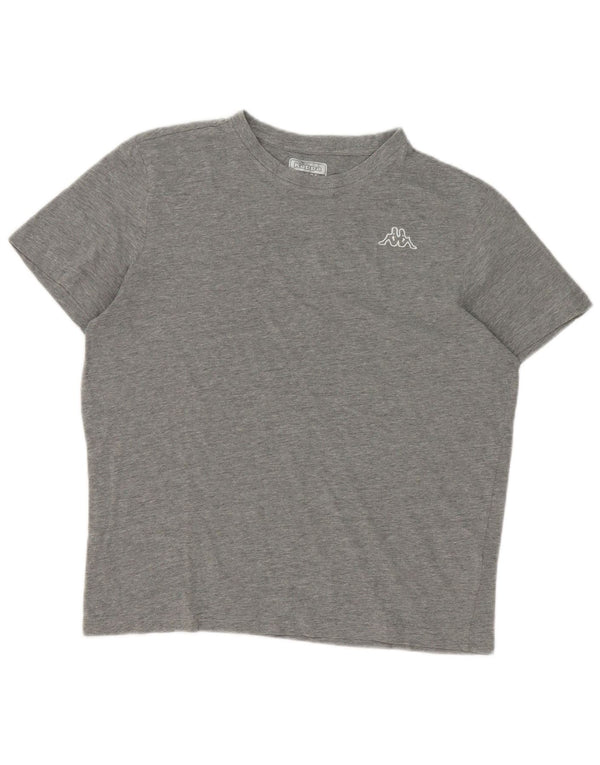 Kappa Mens T-Shirt Top Large Grey Cotton