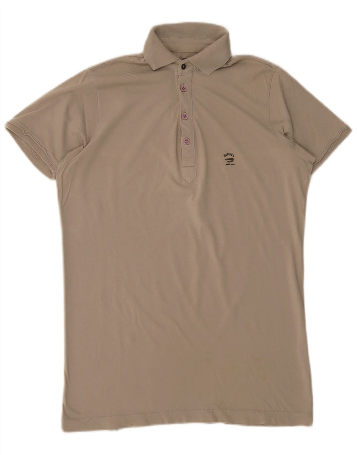 DIESEL Mens Polo Shirt Small Beige