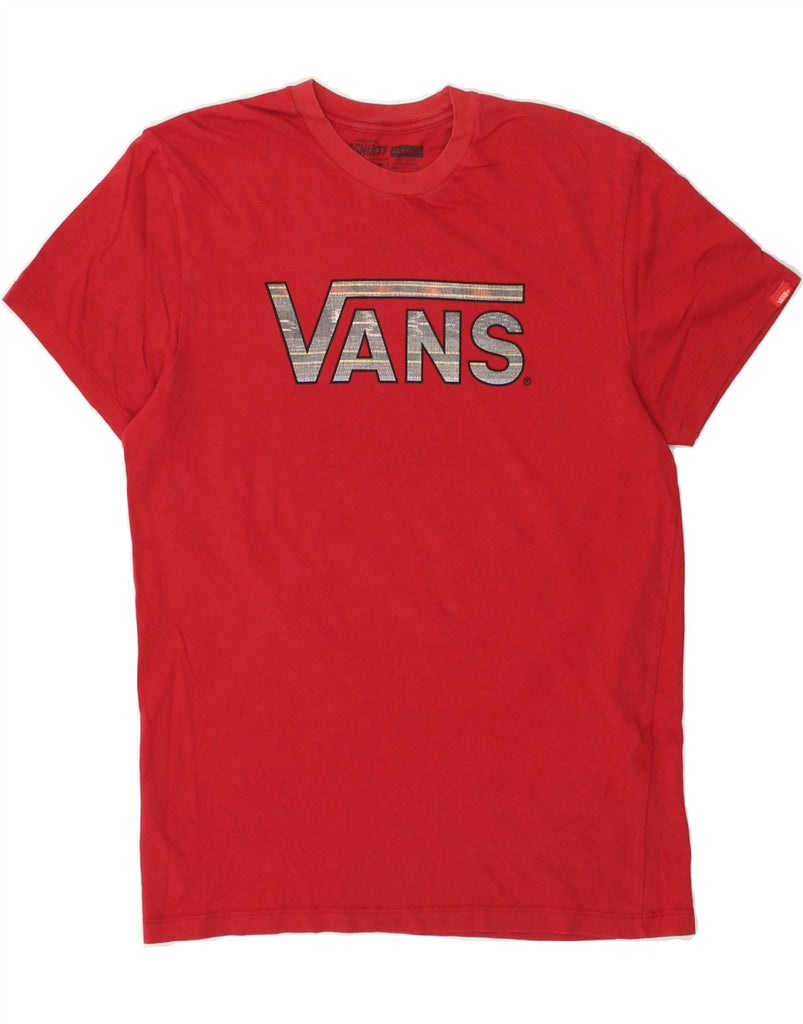 VANS Mens Classic Graphic T-Shirt Top Medium Red Cotton | Vintage Vans | Thrift | Second-Hand Vans | Used Clothing | Messina Hembry 