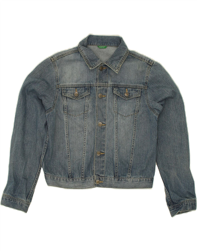 BENETTON Boys Denim Jacket 11-12 Years Blue Cotton | Vintage Benetton | Thrift | Second-Hand Benetton | Used Clothing | Messina Hembry 