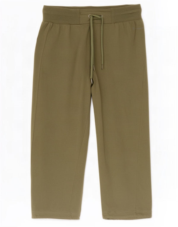 Champion Womens Capri Tracksuit Trousers UK 12 Medium Green